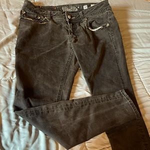 MissMe Size 30 Skinny Jeans Acid Black
